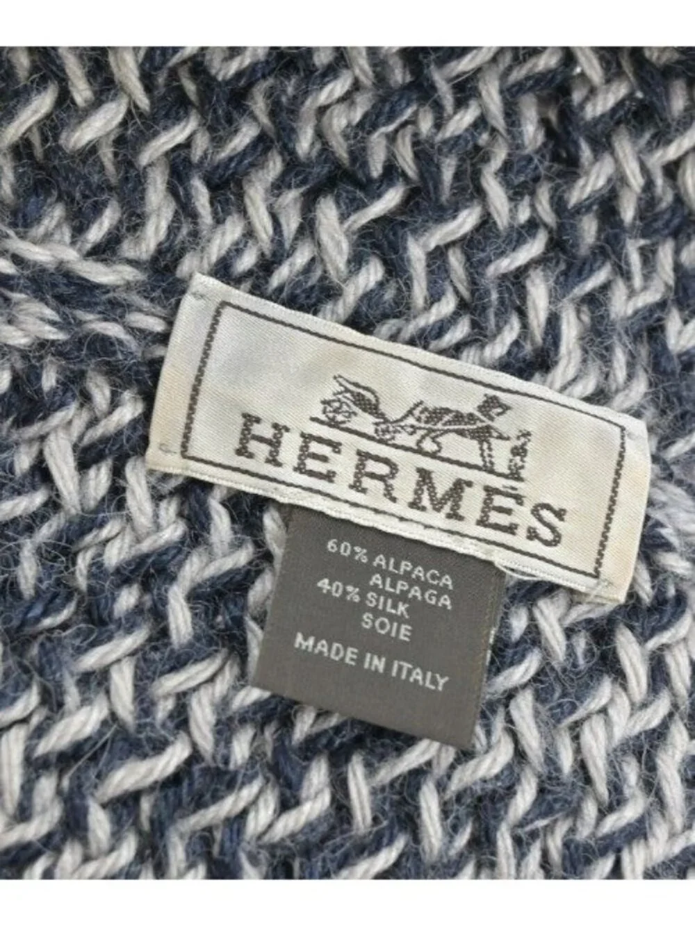 Hermes Scarf Navy